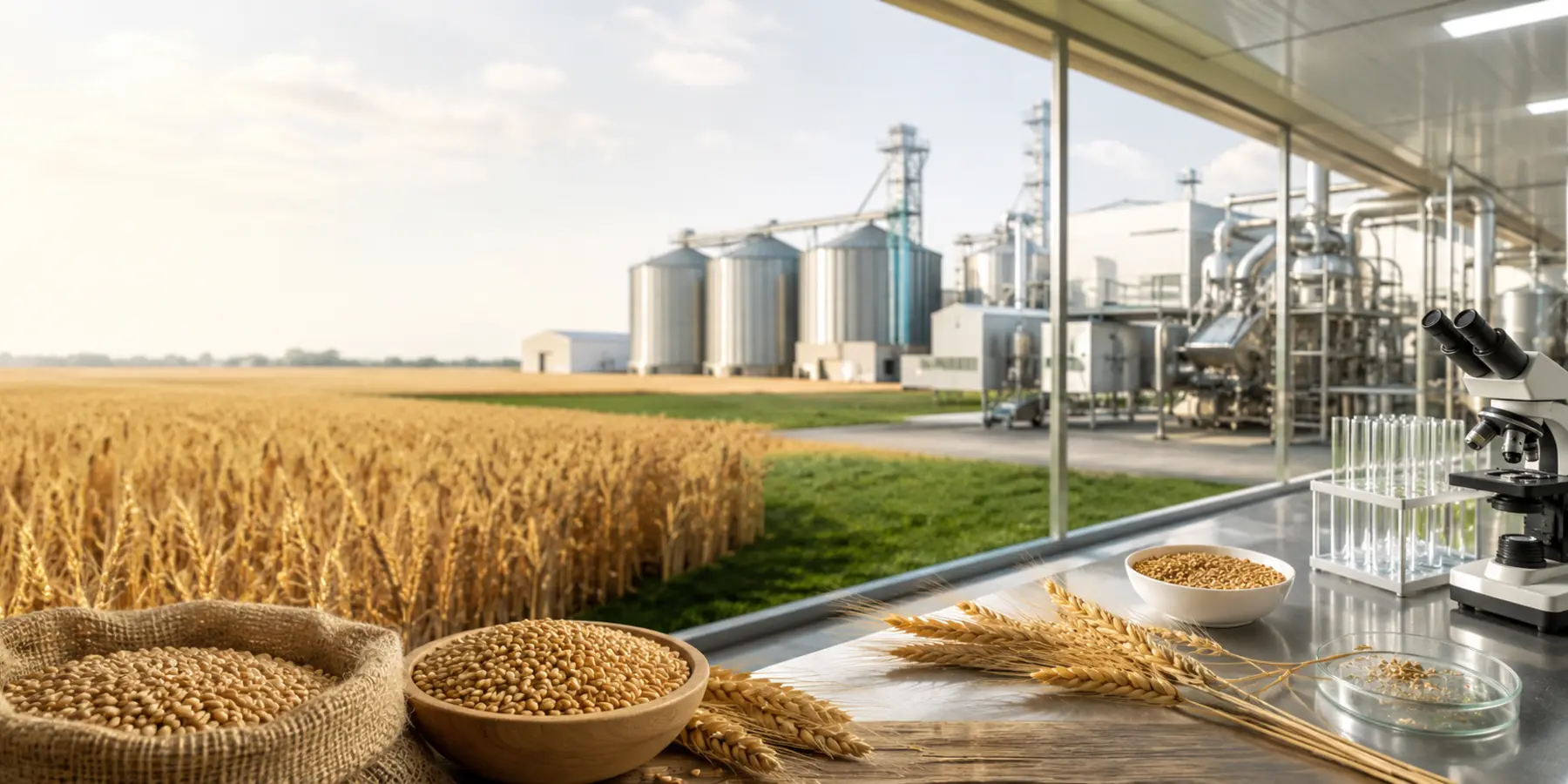 Cadena agroalimentaria desde la producción primaria hasta la elaboración de alimentos